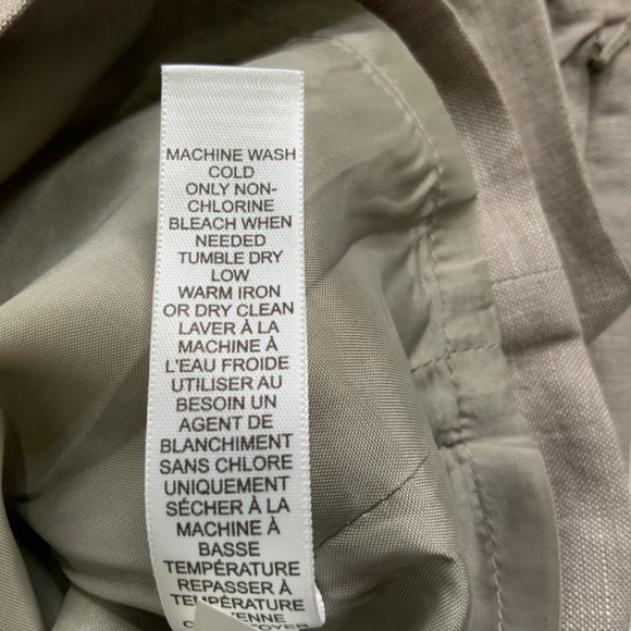 BANANA REPUBLIC Linen Cotton Blend Fully Lined Day Dress Size 4 - Picture 11 of 12